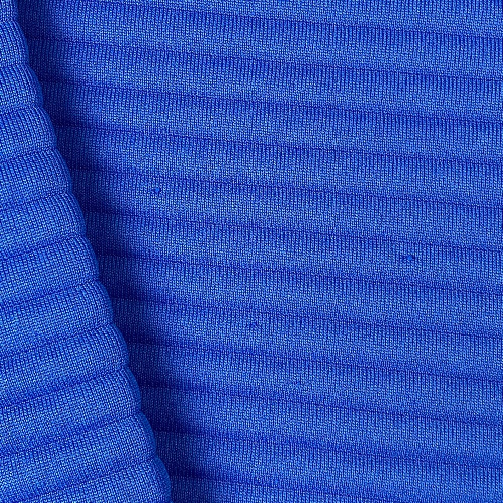 Nike Womens XL Full Zip Hoodie Blue Ribbed Dri-Fit Textured Sportswear Jacket - Picture 8 of 13